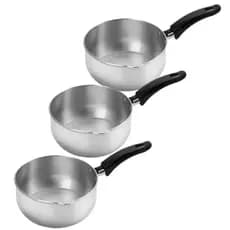Panelas Papeiro Com 1Un/2Un e 3 Unidades de Alumínio para Papinhas Purê Mingau Comida N°14