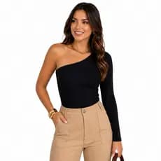 Blusa Femenina Mula Manca Manga Longa Promoção Outono Inverno