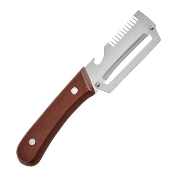 Utensílio de cozinha multifuncional em aço inoxidável para uso doméstico, descascador de frutas reforçado, especializado