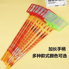 Mata-moscas de malha de aço grande com cabo longo de bambu, durável, adequado para lojas de um e dois yuans, ideal para