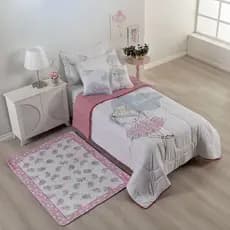 Edredom Infantil kit 5 Peças Bailarina 400 Fios Para Quarto Menina