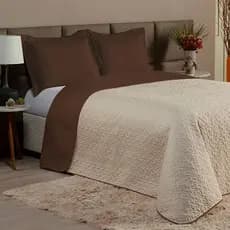 Cobre Leito 3 Peças Clara Queen Matelado Dupla Face Decoração Casa Quarto