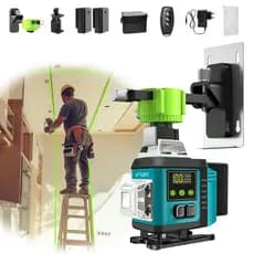 Nível Laser 16 Linhas Verde 40m Recarregável C Controle Pro
