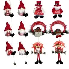 Decoração de Natal em Tecido – Mini Bonecos, Pendentes e Enfeites para Árvore de Natal