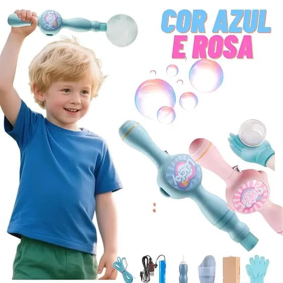 Varinha / Máquina de Bolhas Automática Infantil – Brinquedo Educativo e Divertido