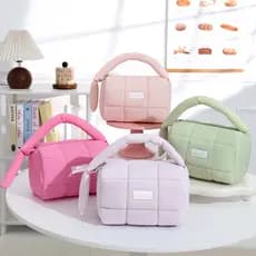 feelsaz Necessaire de Viagem Acolchoada Grande Organizador Maquiagem Higiene Pessoal Nylon