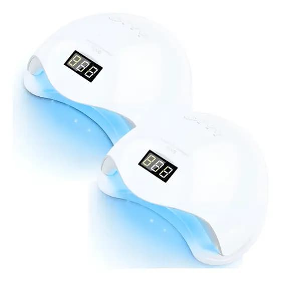 Kit 2x Cabine Sun 5 Led Uv 48w Bivolt Unha Gel Alongamento