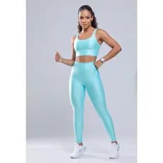 Conjunto Fitness Feminino Radiance Canelado Premium