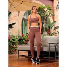 Conjunto Fitness Essence Premium Flor Brasil