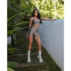 Conjunto Fitness Shield Top e Short ViaMafia