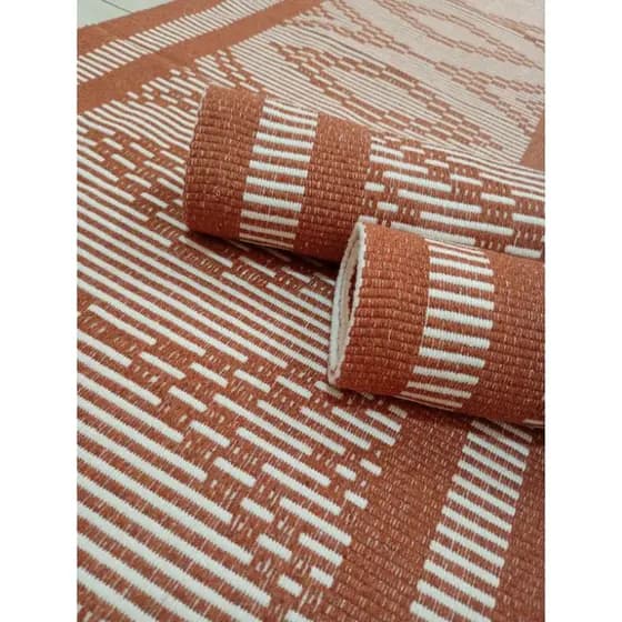 Jogos de tapetes e passadeiras para sua cozinha, quarto e banheiro,modelo Egito,cor Terracota,Um luxo .