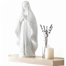 Imagem Nossa Senhora Decorativa Minimalista 18cm para Sala Quarto Casa Momento de Fé Oração Paz para o Lar