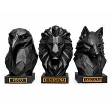 Kit Peças Decorativas Foco Disciplina Execução Decoração Sala Escritório Quarto