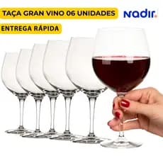 Jogo de taças de vidro Royal gin Tônica 615ml DEGUSTAÇÃO DRINKS E VINHOS Gran gyn Premiere Nadir
