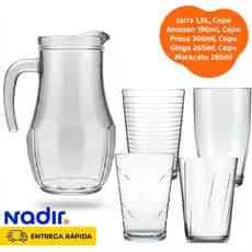 JARRA TANGO 1,5L COPOS SUCO ÁGUA REFRIGERANTE