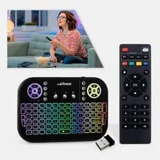 Controle Remoto E Teclado Smart Wireless Tv Box Pro 4k Novo