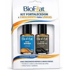 Kit com Base Bomba e Base concreto Fortalecedora de Unha - Crescimento ràpido e Unhas Fortes