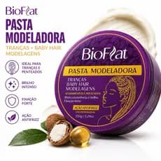Pasta Modeladora de Tranças Profissional 150g BioFlat
