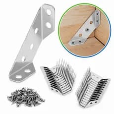 Kit 10/20/30 PCS Conector de Canto Aço Cantoneira Junção de Móveis Universal Suporte P Cantos