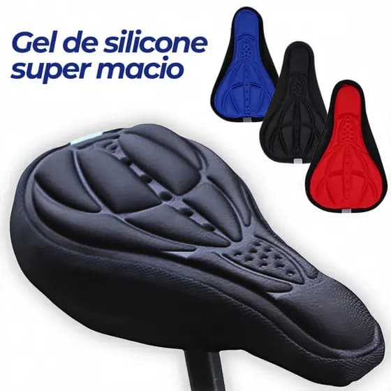 Capa de Selim 3D para Bicicleta de Montanha – Espuma de Silicone Grossa Confortável