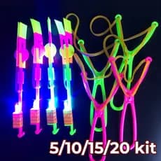 Kit 5/10/15/20 Brinquedo de Estilingue Luminoso para Crianças
