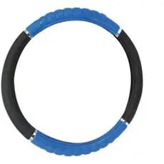 Capa De Volante De Direção Preto Com Azul