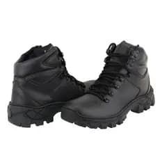 Bota Coturno CAT Arizona Preta Couro Ecológico 007