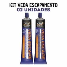 Kit 2 Veda Escape Automotivo 100g | Vedante para Escapamento, Trincas e Furos | Alta Temperatura