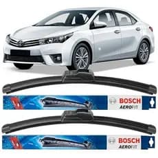 BOSCH - Par de Palhetas Bosch AeroFit Corolla 2015 a 2021 Kicks 2016 a 2021 / AF26 AF14