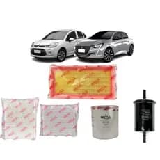 WKL100 | Kit Revisao Filtro Troca Completa Wega Citroen C3 12V 1.2 Peugeot 208 1.2 12V 2016 a 2021