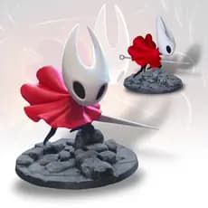 Boneco Hornet Hollow Knight Silksong Action Figure 3D | Presente Geek | Decoração Gamer