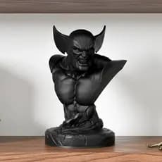 Decoração Escultura Busto Wolwerine. Busto Wolwerine para Decoração estatua geek