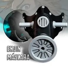 Máscara Enjin Gachiakuta Cosplay Premium - Impressão 3D PLA Resistente