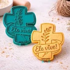 Cortador E Marcador De Biscoitos Ele Vive! Molde Biscoito Amanteigado Confeiteira Artesanal