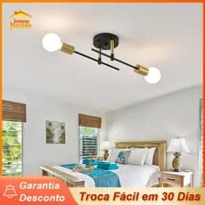 Lustre Moderno Luminária De Teto Semi-Embutida 2 Lâmpada Para Quarto Sala Cozinha Iluminação Decoração