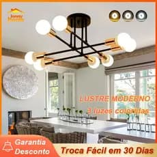 Lâmpada De Teto Lustre Pendente Luminária Moderno para sala cozinha quarto e comercio