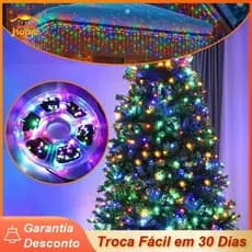 Pisca Natal 50 Metros Cordão 500/240 Leds piscando ,Prova D'água Natal 110V/220V Luz Fixo Luzes Decoração Natal