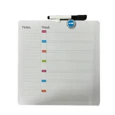 Lousa De Planejamento Semanal Quadro Magnetico Planner Multiuso Tarefas Recados Anotacoes Aviso Completa Caneta Ima