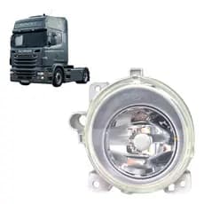 Farol Auxiliar Neblina Scania Série 5 6 P G R 2007 a 2018 Lado Esquerdo H1 Vidro Alta Qualidade 460681 1446355 1852572