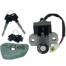 Chave de Ignição Honda NX 400i Falcon 2013 2014 2015 Kit 2 Peças - Conjunto Miolo Trava Com 2 Chaves Cilindro Completo
