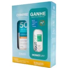 Kit Protetor Solar Sunless FPS 50 120g + Repelente MoskitOff Kids 100ml – Proteção Solar UVA/UVB e Contra Mosquitos