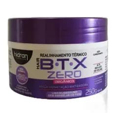 B.T.X Hidran Matizador Realinhamento Térmico 250g – Redução de Volume, Alinhamento Capilar, Matização e Controle d Frizz