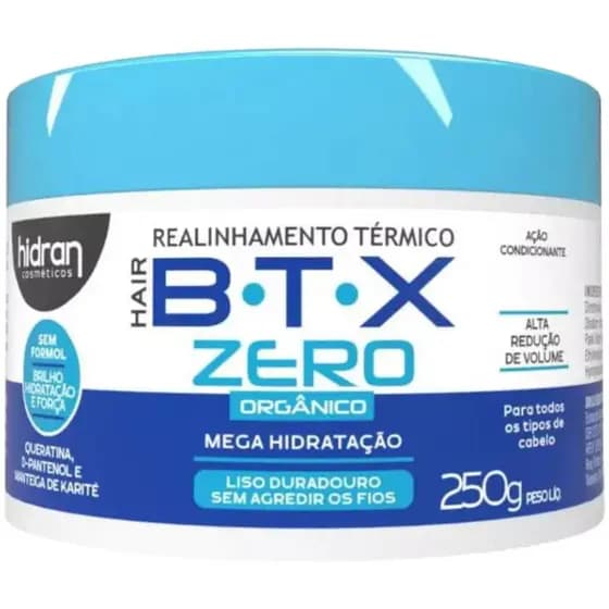 B.T.X Hidran Realinhamento Térmico Mega Hidratação 250g – Redução de Volume, Alinhamento Capilar, Hidratação Intensa  Co