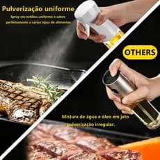 Frasco de óleo spray de 220 ml, adequado para óleo de cozinha, conveniente para uso doméstico e externo