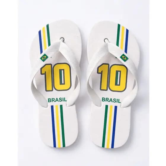 Chinelo Infantil Dedo 10 Brasil Cores Variaveis