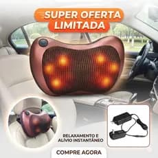 Almofada Massageadora Shiatsu Pescoço E Costas Bivolt Termoterapia