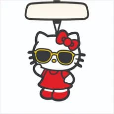 4x Aromatizante para carro Hello Kitty Cheirinho de Carro ( Tipo Little Trees )