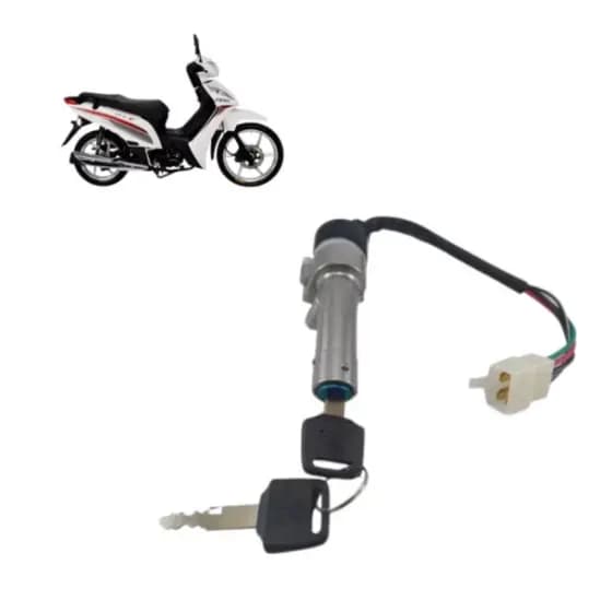 Chave de Ignição Shineray Jet 50 50cc Completa Com Trava
