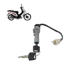 Chave de Ignição Shineray Jet 50 50cc Completa Com Trava