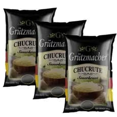 KIT 3 Chucrute Conserva Repolho Fermentado Grutzmacher Pacote